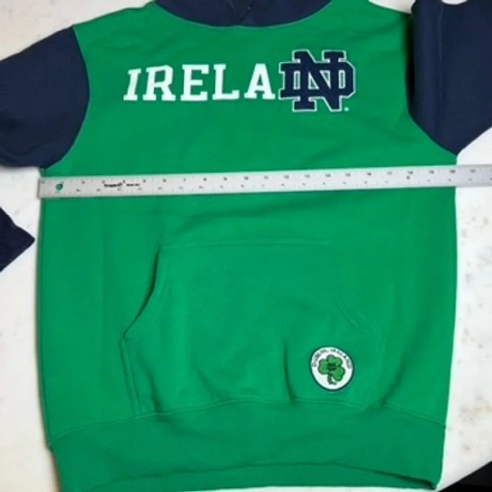 Notre Dame Fighting Irish Lansdowne Heritage Collection Hoodie Small Embroidered - Picture 8 of 11